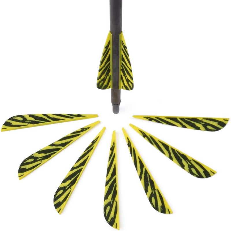 TY Archery 3 Inch Arrow Fletching Vanes Plastic Feather for DIY Archery Hunting Targeting Arrows(Pack of 50) - Image 4